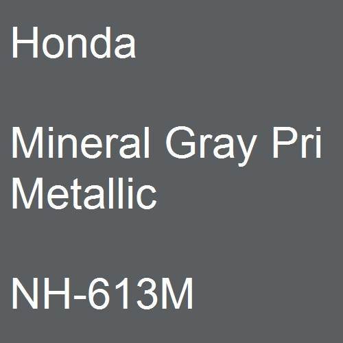 Honda, Mineral Gray Pri Metallic, NH-613M.